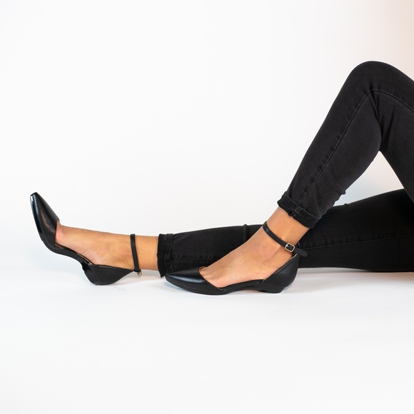 CONVERTIBLE HEEL - Pashion 1.0 The D'Orsay - Coal Leather Block 3 Inch - Picture 2 of 3